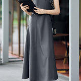 Elegant Vintage Bow A-line Dress - liwisi