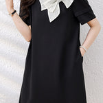 Fashion Minimalist Bow Dress - liwisi