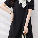 Fashion Minimalist Bow Dress - liwisi