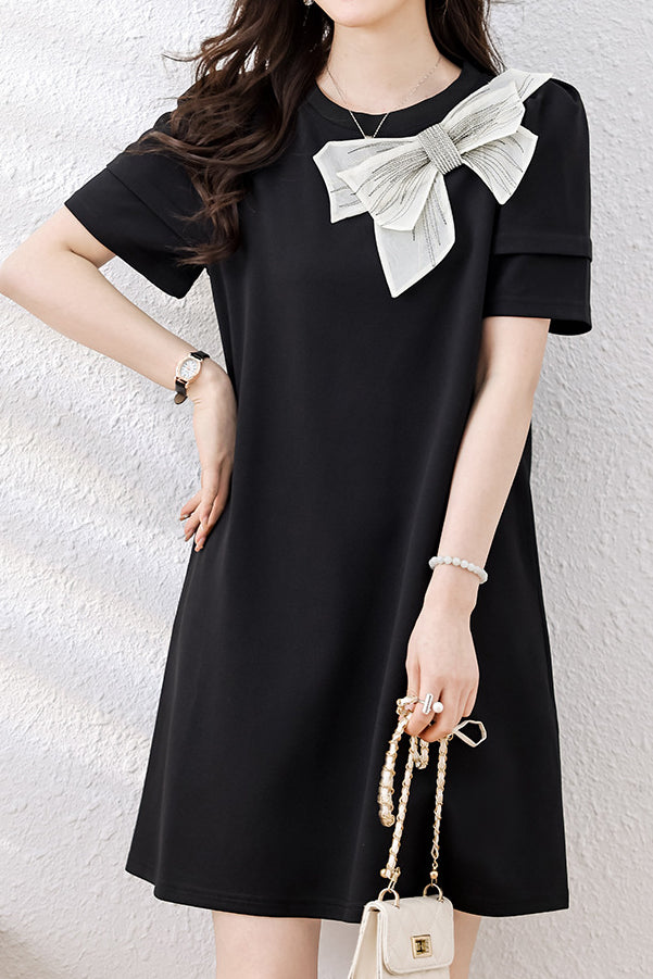 Fashion Minimalist Bow Dress - liwisi