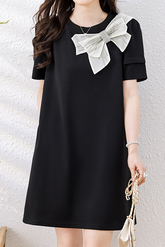 Fashion Minimalist Bow Dress - liwisi