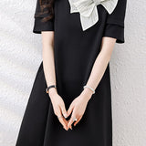 Fashion Minimalist Bow Dress - liwisi