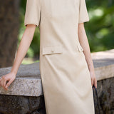Elegant Textured Pearl Dress - liwisi