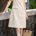 Elegant Textured Pearl Dress - liwisi