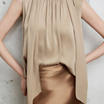 Elegant Vintage Stand Collar Sleeveless Top - liwisi