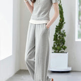 Fashionable Casual Fake Two-Piece Set