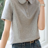 Minimalist casual short sleeve shirt