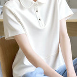 Minimalist casual short sleeve shirt