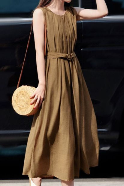 Elegant A-Line Midi Skirt - liwisi