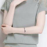 Lace Hollow-Out Knit Short-Sleeve T-Shirt