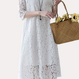Versatile Loose-Fit Lace Dress