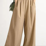 Simple Casual Straight-Leg Pants