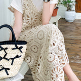 Vacation-Style Versatile Lace Cover-Up Two-Piece Set