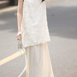 Elegant three-dimensional cut-out spliced dress - liwisi