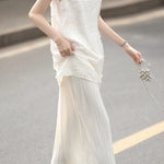 Elegant three-dimensional cut-out spliced dress - liwisi