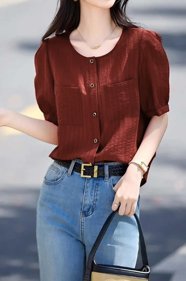 Casual textured shirt - liwisi