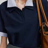 Color-block polo shirt - liwisi
