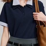 Color-block polo shirt - liwisi
