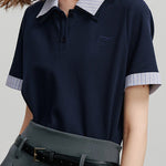 Color-block polo shirt - liwisi