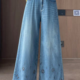 Fashion Casual Cropped Denim Pants