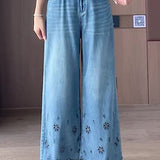 Fashion Casual Cropped Denim Pants