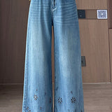 Fashion Casual Cropped Denim Pants