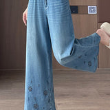 Fashion Casual Cropped Denim Pants