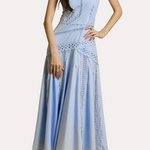 Exquisite Elegant Lace Spliced Sleeveless Camisole Dress - liwisi
