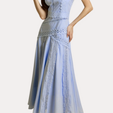 Exquisite Elegant Lace Spliced Sleeveless Camisole Dress - liwisi