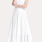 Exquisite Elegant Lace Spliced Sleeveless Camisole Dress - liwisi