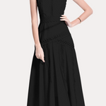 Exquisite Elegant Lace Spliced Sleeveless Camisole Dress - liwisi