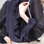 Fashion Elegant Ruffled Women's Blouse - liwisi