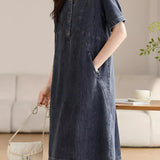 Simple Versatile Women's Denim Dress