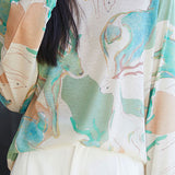 Fashion Casual Printed Round Neck Long-sleeve T-shirt - liwisi