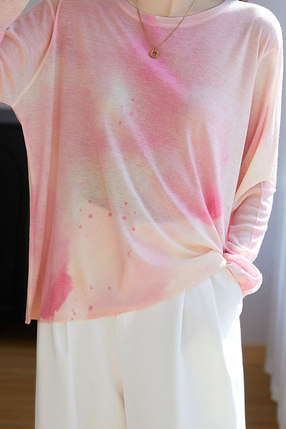 Fashion Casual Printed Round Neck Long-sleeve T-shirt - liwisi