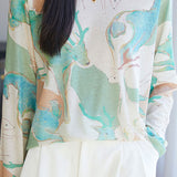 Fashion Casual Printed Round Neck Long-sleeve T-shirt - liwisi