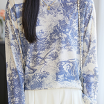 Fashion Casual Printed Round Neck Long-sleeve T-shirt - liwisi