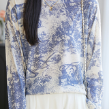 Fashion Casual Printed Round Neck Long-sleeve T-shirt - liwisi