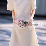 Elegant Soft Sheared Textured Dress - liwisi