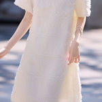 Elegant Soft Sheared Textured Dress - liwisi