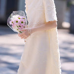 Elegant Soft Sheared Textured Dress - liwisi