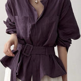 Fashion Temperament Long-sleeve Shirt - liwisi