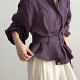 Fashion Temperament Long-sleeve Shirt - liwisi