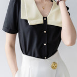 Fashion Temperament Short-sleeve Shirt - liwisi