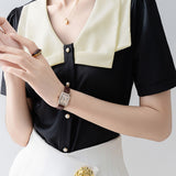 Fashion Temperament Short-sleeve Shirt - liwisi
