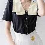 Fashion Temperament Short-sleeve Shirt - liwisi