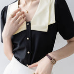 Fashion Temperament Short-sleeve Shirt - liwisi