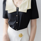 Fashion Temperament Short-sleeve Shirt - liwisi