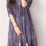 Elegant Flowing Printed Dress