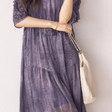 Elegant Flowing Printed Dress